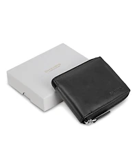 Champs Men's Classic Collection Leather Zip-Around Wallet