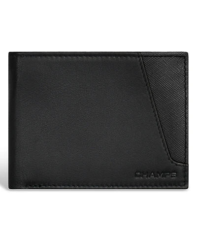 Champs Men's Iconic Collection Leather Top Wing Wallet