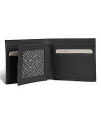 Champs Men's Onyx Collection Leather Center Wing Wallet