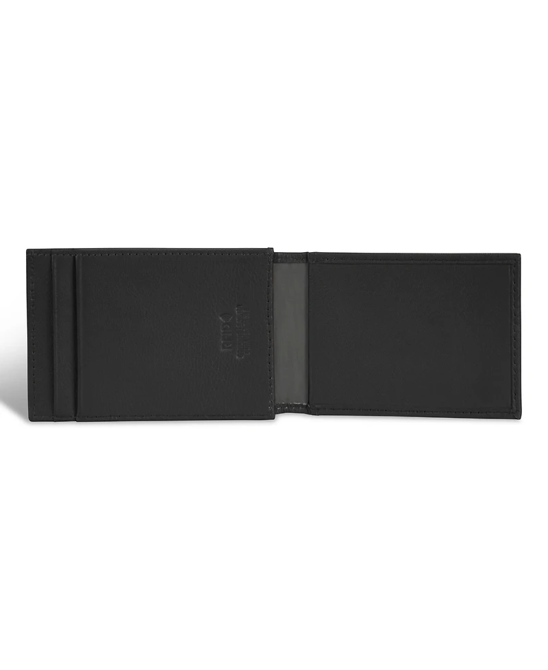 Champs Men's Onyx Collection Leather Mag Hybrid Card Holder