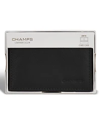 Champs Men's Onyx Collection Leather Card Case