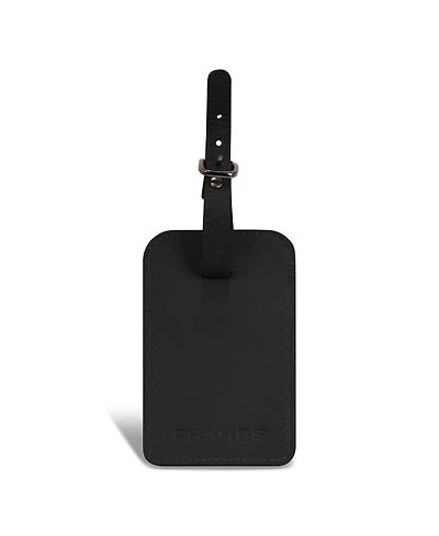 Champs Men's Onyx Collection Leather Luggage Tags