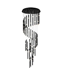 Cwi Lighting 90" Metal Flute 54 Light Led Chandelier