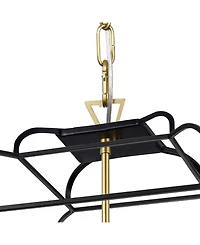 Cwi Lignting 22" Metal Tudor 6 Light Chandelier