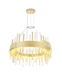Cwi Lighting 14" Metal Millipede Led Chandelier