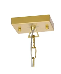 Cwi Lignting 22" Metal Tudor 6 Light Chandelier