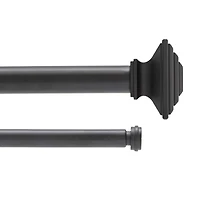 Kenney Mission 1-Inch Premium Double Curtain Rod for Layered Window Treatments