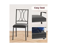 gaomon Dining Table Set for 2 with Cushion Chairs, 3 Piece Kitchen Table and Upholstered Chairs Rectangular, Wood Dinning Room Table Furniture Set for