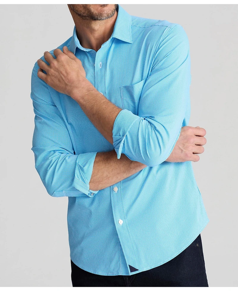 UNTUCKit Men's Regular Fit Wrinkle-Free Performance Lee Button Up Shirt