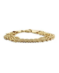 Bling Jewelry Jewelry Set Classic Panther Link Collar Necklace and Bracelet Yellow Gold Plated