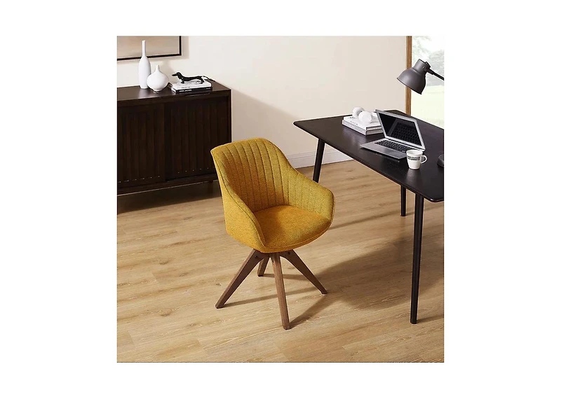 Homlux Swivel Accent Chair Modern Dining Chair w/Beech Wood Legs Armchairs for Kitchen&Bedroom Off-White/Brown/Yellow/Royal/Blue/Grey/Wine Red/Caramel