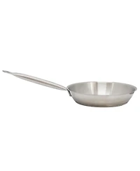 MegaChef Professional Kitchen 11 Inch Round Stainless Steel Fry Pan in Silver