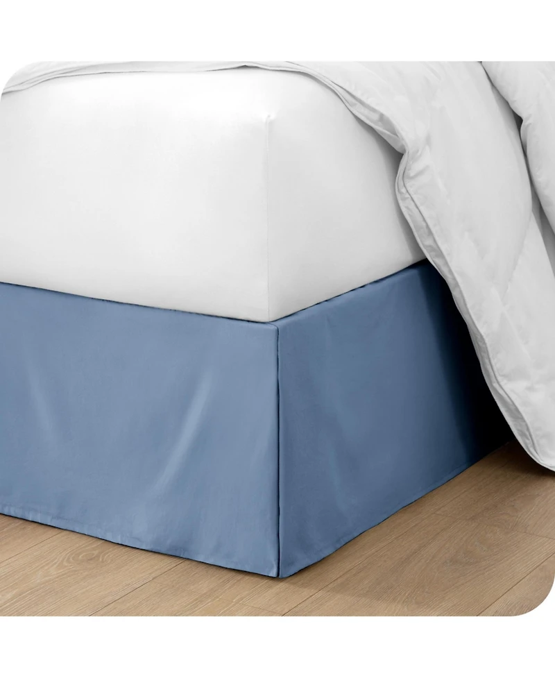 Bare Home Tailored 15" Pleated Bed skirt Queen