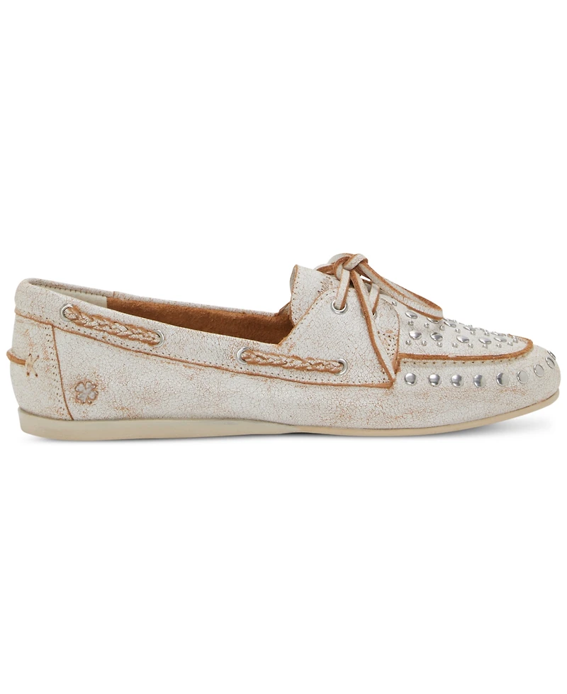 Lucky Brand Women's Timini Studded Moccasin Boat Shoe Loafers
