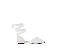 Rag & Co Shrami Pearl Rhinestone Strap Flat Sandals