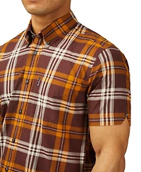 Ben Sherman Men's Block Check Short Sleeve Shirt