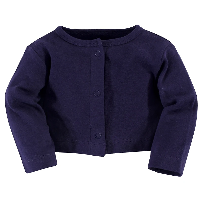 Touched by Nature Baby Girls Organic Cotton Dress and Cardigan 2pc Set