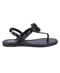 Rosette Women's Single Flower Thong T-Strap Sandal