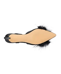 Womens Saylor- Faux Feather Heel Sandal