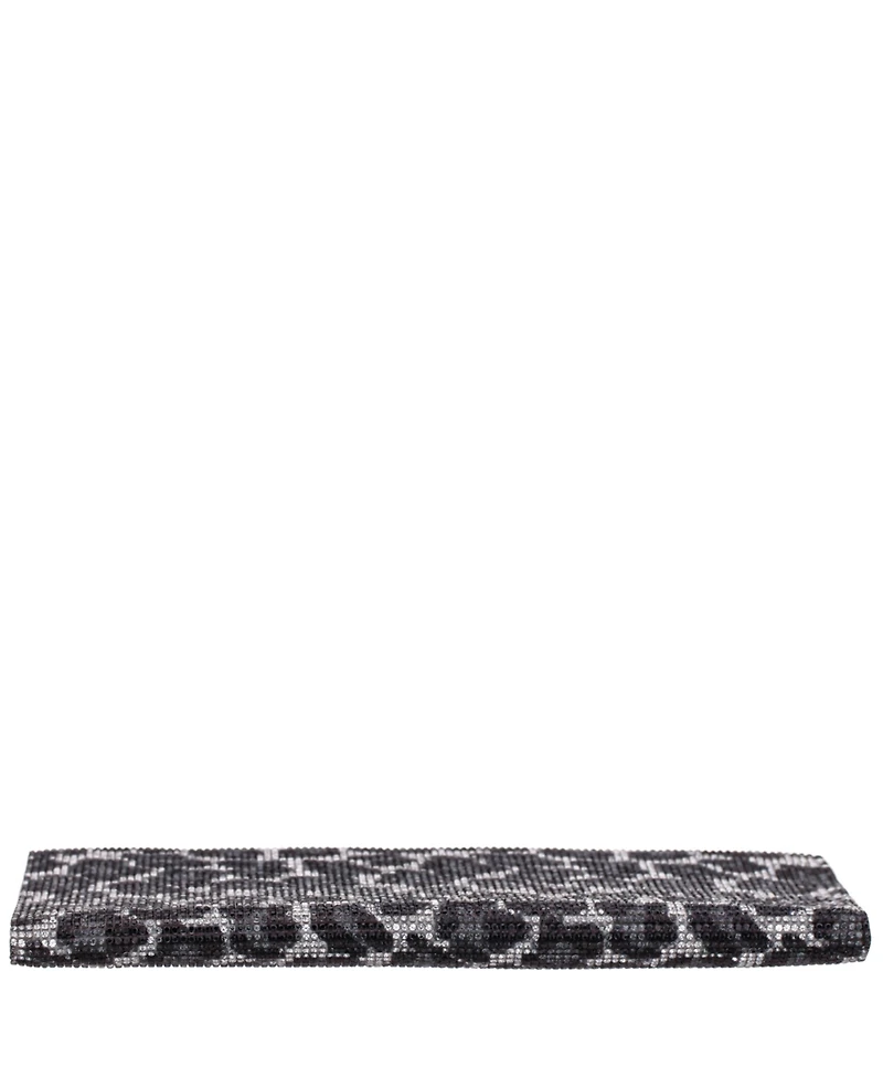 Nina Leopard Print All Over Crystal Envelope Clutch