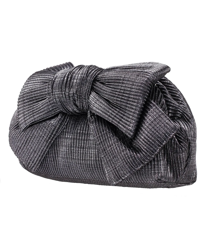 Nina Pleated Metallic Frame Magnetic Clutch