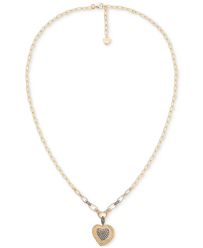Godiva x Le Vian Diamond Heart Pendant Necklace (3/4 ct. t.w.) in 14k Yellow Gold, 17" + 2" extender