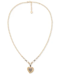 Godiva x Le Vian Diamond Heart Pendant Necklace (3/4 ct. t.w.) in 14k Yellow Gold, 17" + 2" extender