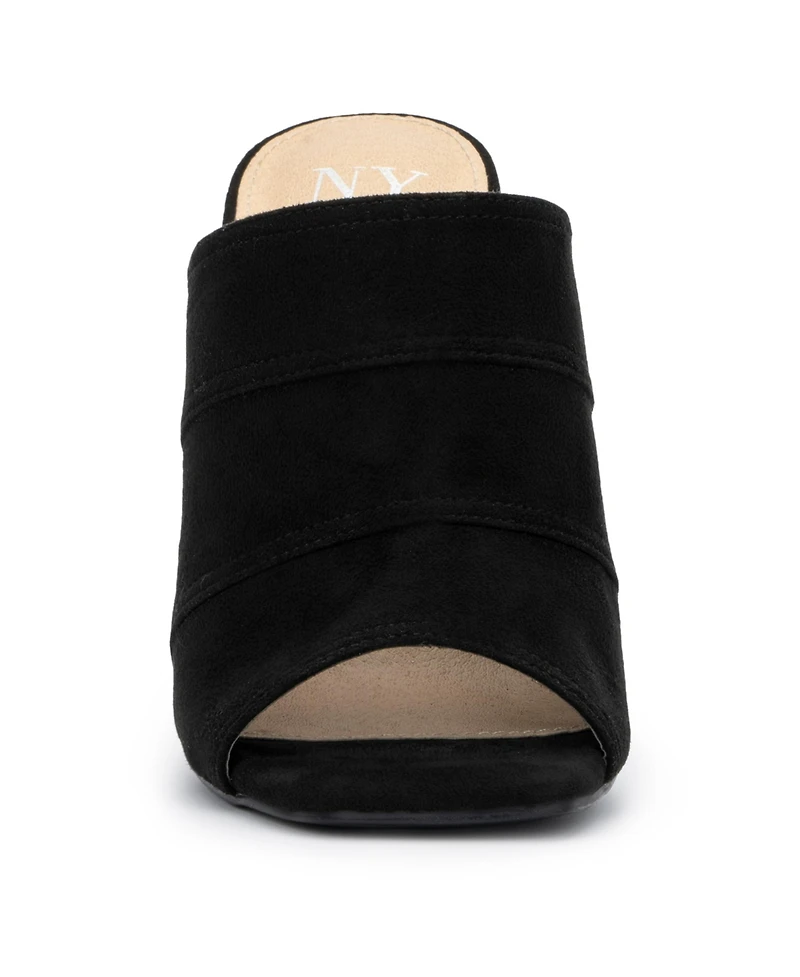 Women's Lacinda Faux Suede Slide Heeled Sandal