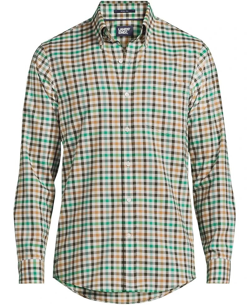 Lands' End Men's Traditional Fit No Iron Twill Shirt