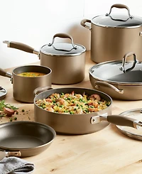 Anolon Advanced Home Hard-Anodized Nonstick Cookware Set, 11 Piece