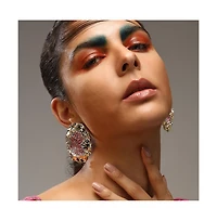 Sohi Women's The Lilypad Drop Earrings