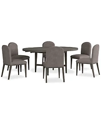 Griffith 7 Pc. Round Dining Set (Table & 6 Side Chairs), Created for Macy's