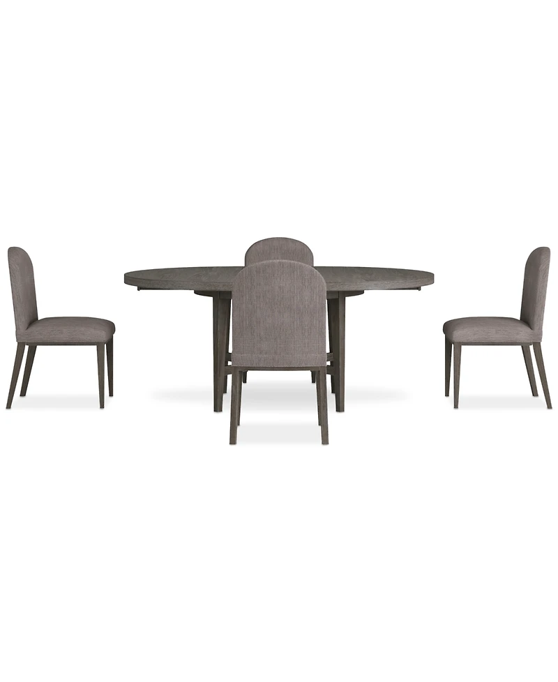 Griffith 5 Pc. Round Dining Set (Table & 4 Side Chairs), Created for Macy's