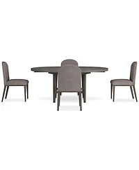 Griffith 5 Pc. Round Dining Set (Table & 4 Side Chairs), Created for Macy's
