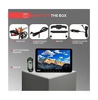 Pyle 10.5'' Car Headrest Dvd Player, Hdmi, Usb, Sd, Fm Transmitter