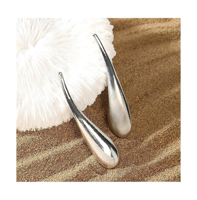 Sohi Women's The Elongated Drip Drop Earrings