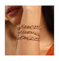 Sohi Women's The Chainlink Multi-Layer Bracelet