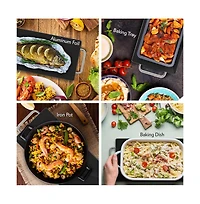 NutriChef Electric Warming Tray with Non-Stick, Heat-Resistant Glass Plate, 22.4" x 6.7" Heating Surface - PKWTR40