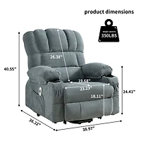 Boyel Living Power Lift Recliner Chair Recliners for Elderly with Heat and Massage
