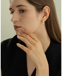 Sterling Silver 18k Gold Plated Gabriella Linear Drop Earrings – Dainty Summer Earrings, Lightweight, Vacation Style, Warm Weather Look