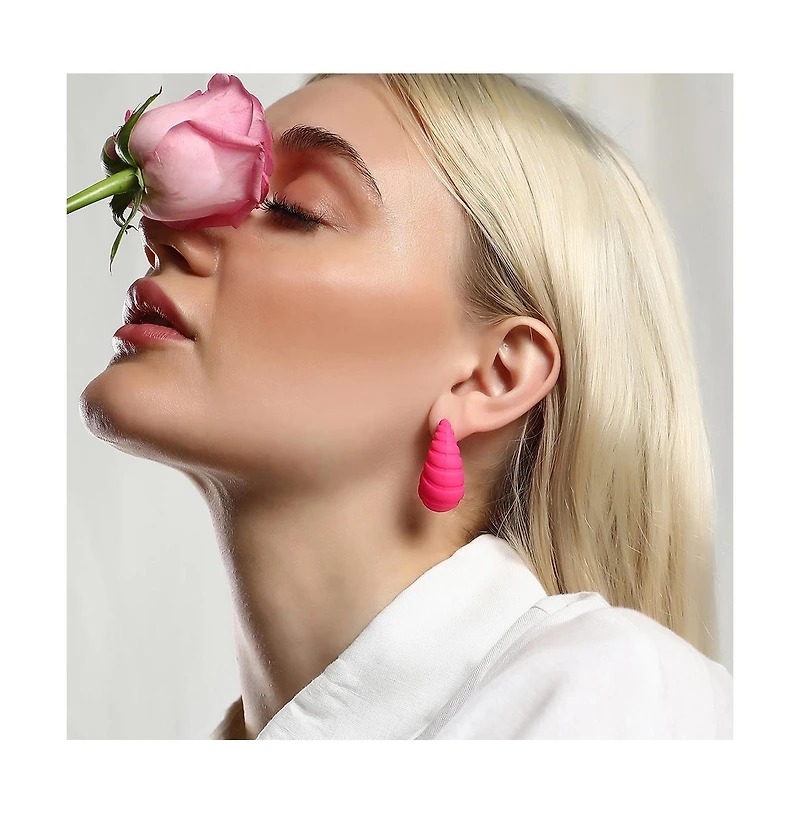 Sohi Women's The Medium Shell Stud Earrings