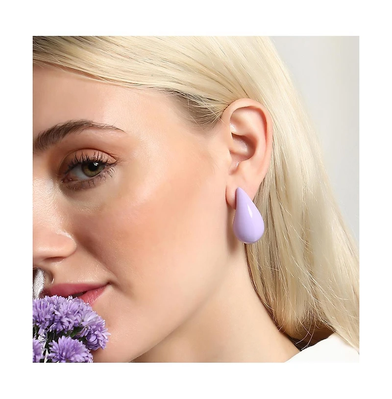 Sohi Women's The Medium Teardrop Stud Earrings