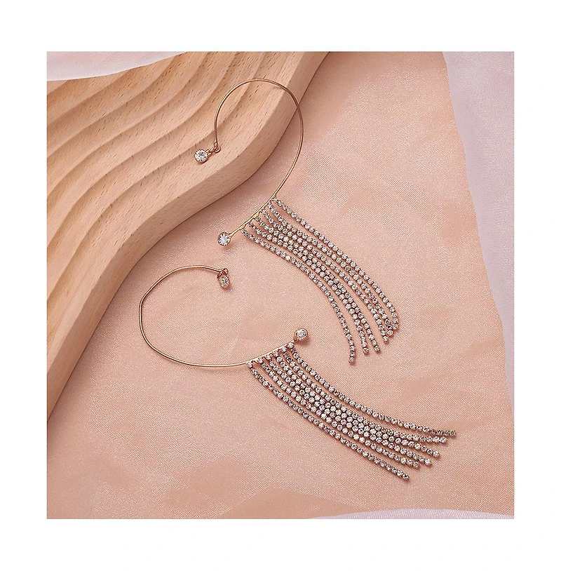 Sohi Women's The Cristal Cuff Earrings