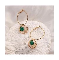 Sohi Women's The Under-The-Sea Hoop Earrings