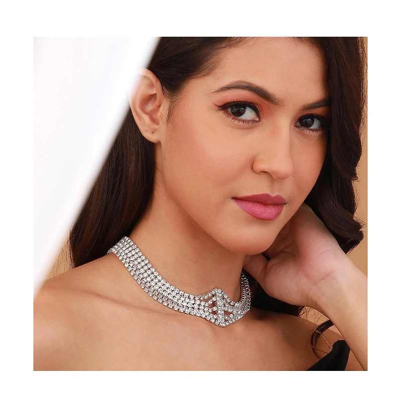 Sohi Women's The Bijou Collar Necklace