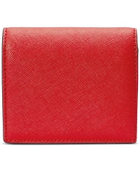Lauren Ralph Lauren Crosshatch Leather Compact Wallet