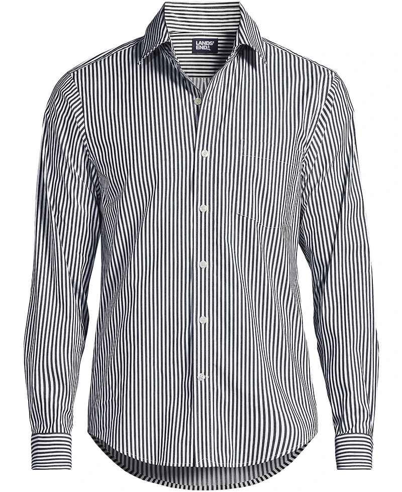 Lands' End Men's Traditional Fit Long Sleeve Travel Kit Shirt