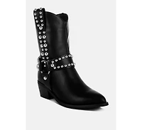 Altair Studded Harness Detail Boots