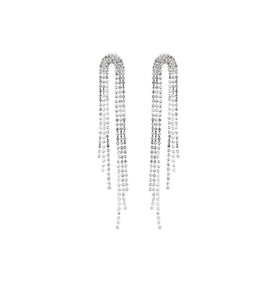 Sohi Women's The Cristallo Drop Earrings