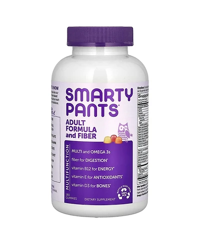 SmartyPants Adult Formula and Fiber Lemon Strawberry Banana and Orange